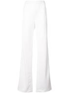 By. Bonnie Young Side-stripe Flared Trousers - White