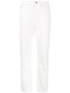 Cotélac High-rise Tapered Jeans - White