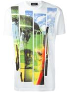 Dsquared2 Beachside Bars T-shirt, Men's, Size: Small, White, Cotton