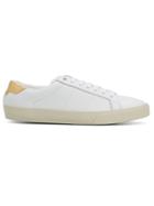Saint Laurent Flat Lace-up Sneakers - White