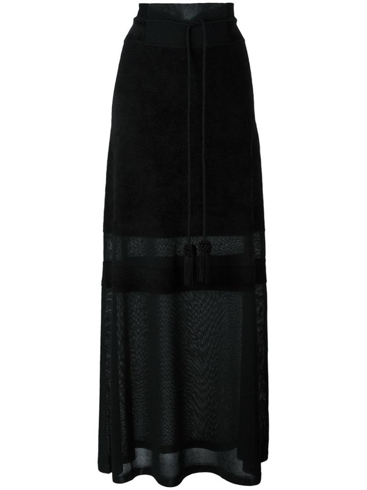 Antonio Marras Semi-sheer Long Skirt - Black