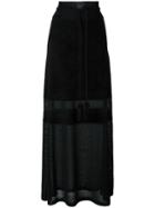 Antonio Marras Semi-sheer Long Skirt - Black