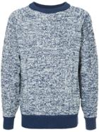 H Beauty & Youth Textured Knit Sweater - Blue