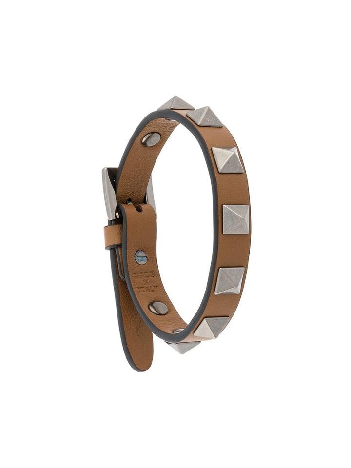 Valentino Valentino Garavani Rockstud Bracelet, Men's, Brown