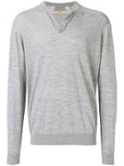 Nuur Slot Neckline Jumper - Grey