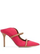 Malone Souliers Stiletto Mule Pumps - Red