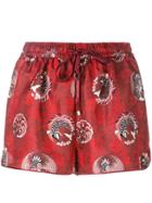 F.r.s For Restless Sleepers Glauco Shorts - Red
