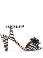 Osman Mae Zebra Sandals - Black