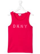 Dkny Kids Teen Logo Print Tank Top - Pink
