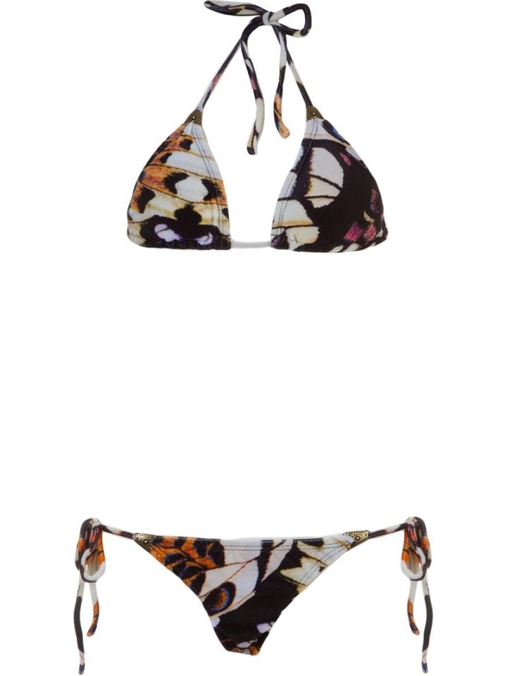 Blue Man Butterfly Wing Print Bikini