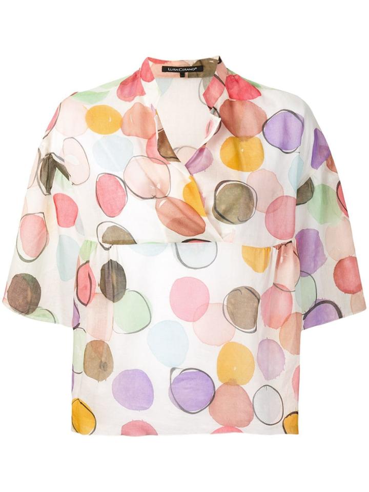 Luisa Cerano All-over Print Shirt - Pink