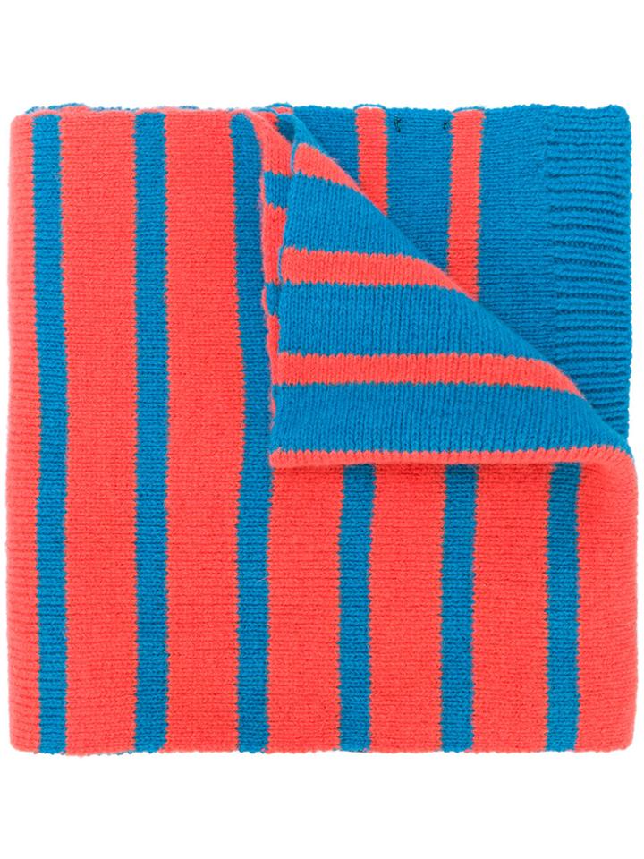 Ps By Paul Smith Two-tone Striped Scarf - Blue