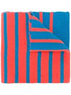 Ps By Paul Smith Two-tone Striped Scarf - Blue