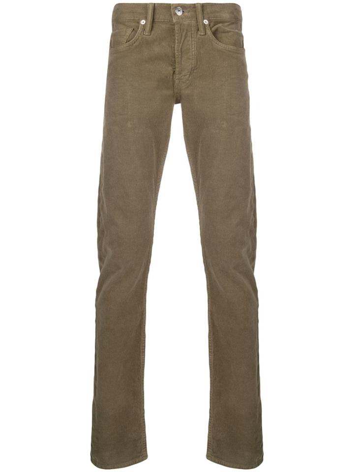 Tom Ford Slim Corduroy Trousers - Brown