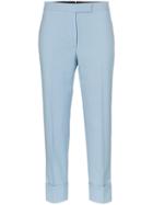 Thom Browne Slim-fit Cropped Wool-blend Trousers - Blue