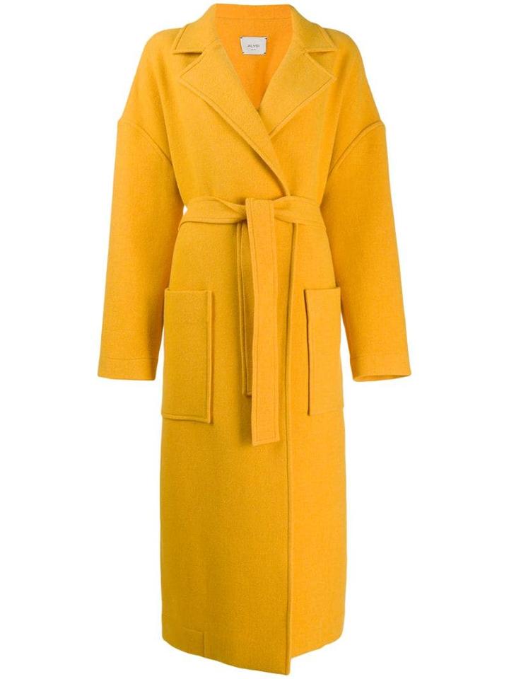 Alysi Oversized Coat - Yellow