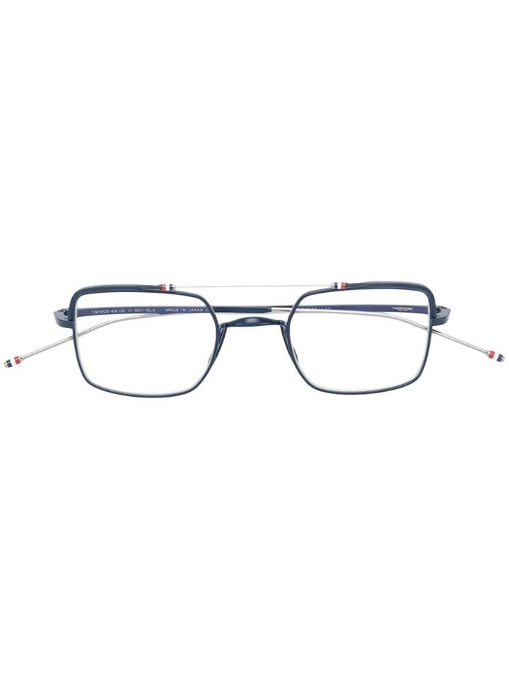 Thom Browne Eyewear Square Glasses - Blue