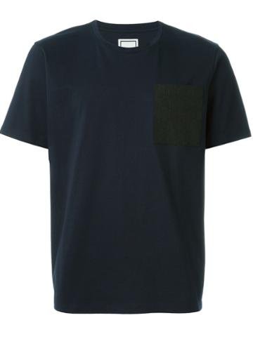 Wooyoungmi Chest Pocket T-shirt, Men's, Size: 48, Blue, Cotton