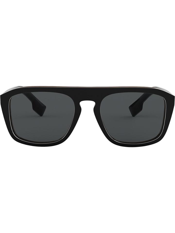 Burberry Eyewear Oversized Square Frame Sunglasses - Black