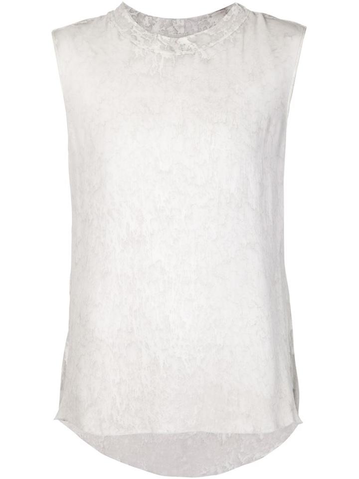 Raquel Allegra Sleeveless T-shirt, Women's, Size: 1, Grey, Rayon/silk