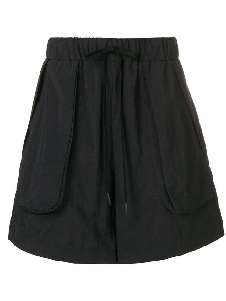 Andrea Ya'aqov Plain Swim Shorts - Black