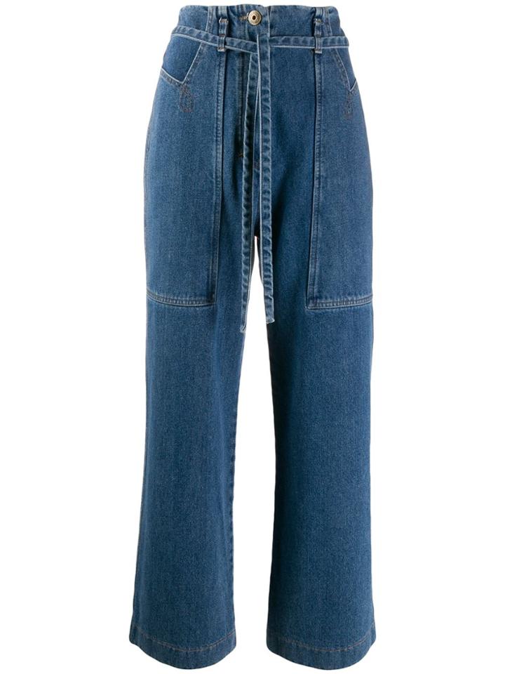 Nanushka Cargo Pocket Jeans - Blue