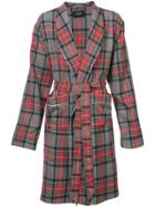 Fear Of God Checked Robe Coat - Red