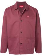 Supreme Buttoned Work Jacket - Red