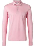 Aspesi Longsleeved Polo Shirt - Pink & Purple
