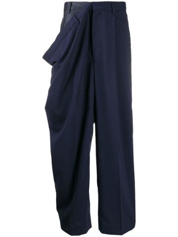 Hed Mayner Draped Trousers - Blue