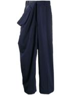 Hed Mayner Draped Trousers - Blue