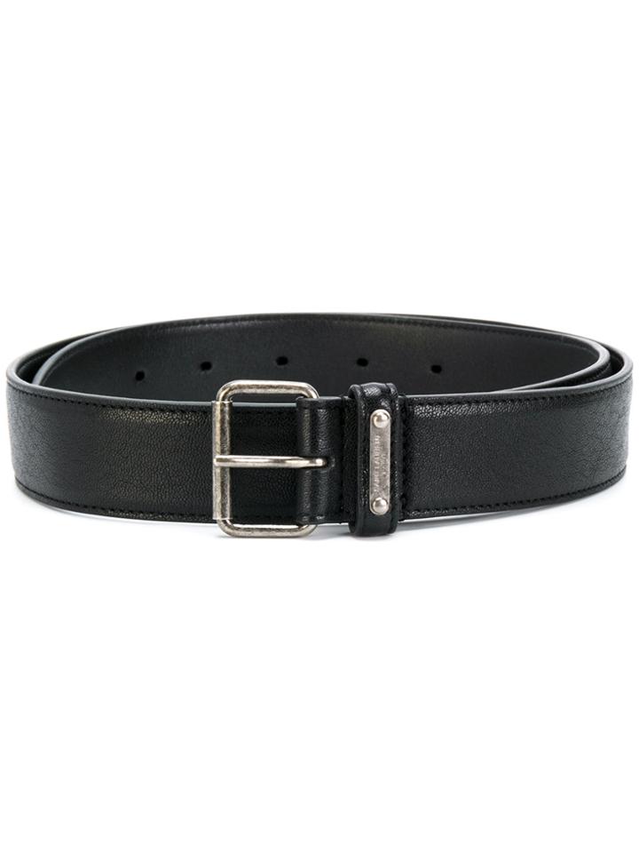 Saint Laurent Buckle Belt - Black