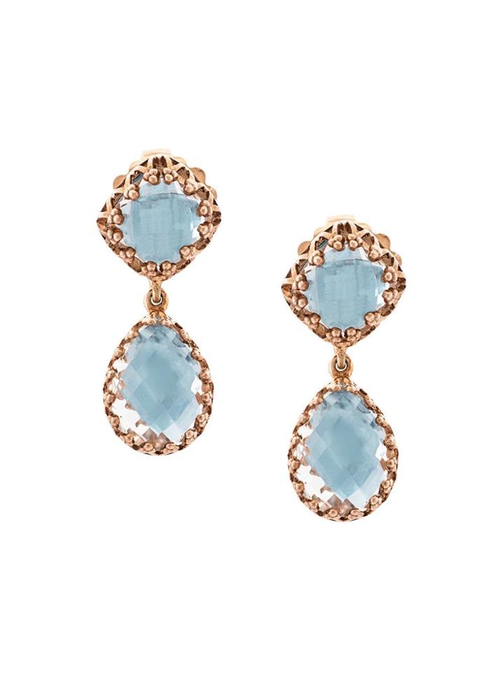 Larkspur & Hawk Jane Small Sky Foil Drop Earrings - Metallic