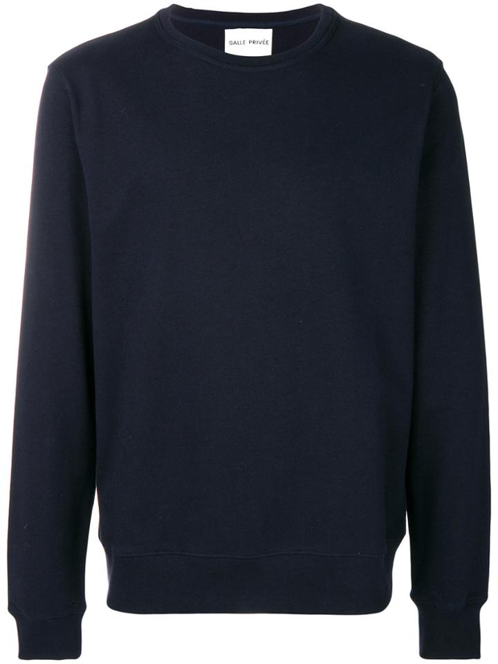 Salle Privée Long-sleeve Fitted Sweater - Blue