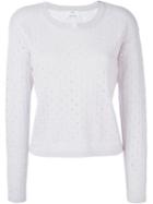 Allude Perforated Jumper