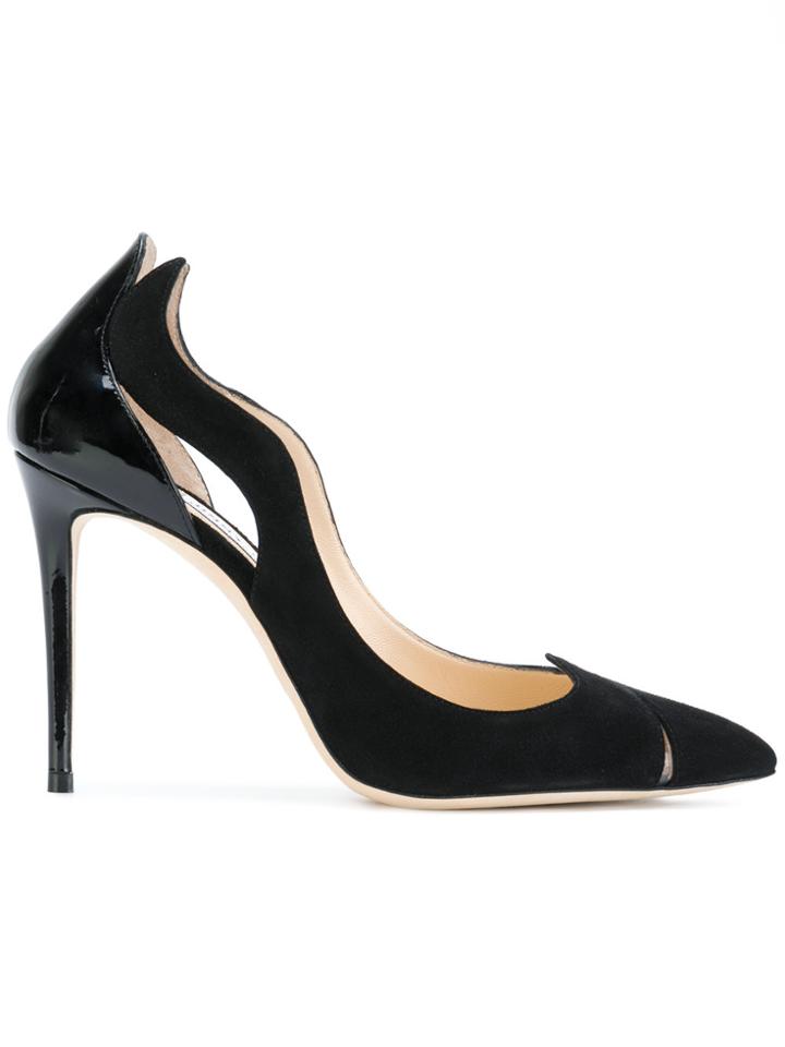 Jimmy Choo Saga Wave Trim Pumps - Black