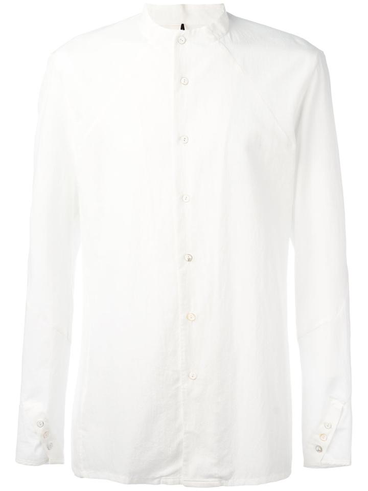 Masnada - Plain Shirt - Men - Cotton - 52, White, Cotton