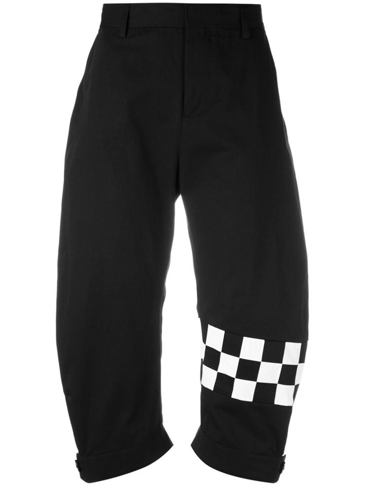 Dsquared2 Cropped Cargo Trousers, Women's, Size: 42, Black, Cotton