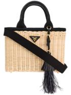 Prada Tassel Tote - Brown