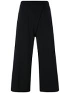 P.a.r.o.s.h. - Wide Leg Cropped Pants - Women - Polyester - S, Black, Polyester