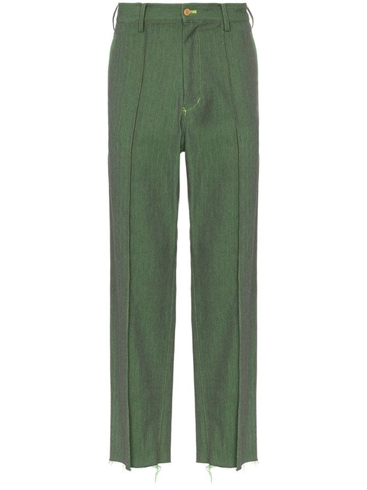 Sulvam Tailored Trousers - Green