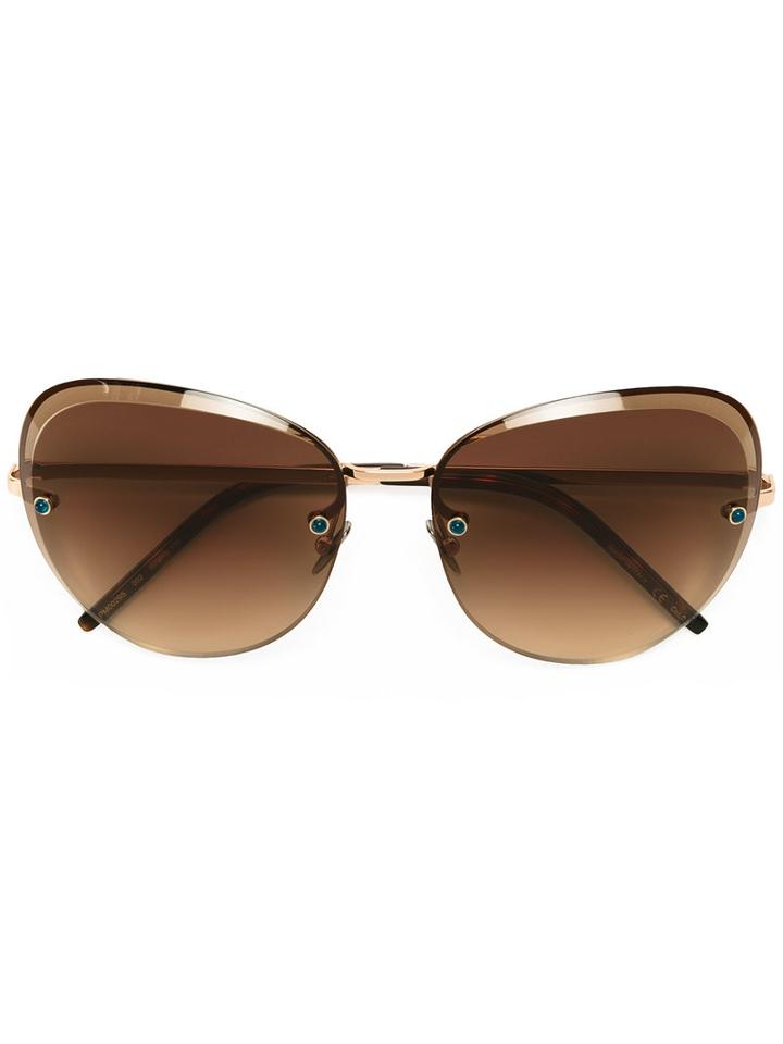 Pomellato - Dual Lens Oversized Sunglasses - Women - Acetate/metal - One Size, Women's, Grey, Acetate/metal