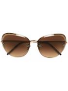 Pomellato - Dual Lens Oversized Sunglasses - Women - Acetate/metal - One Size, Women's, Grey, Acetate/metal