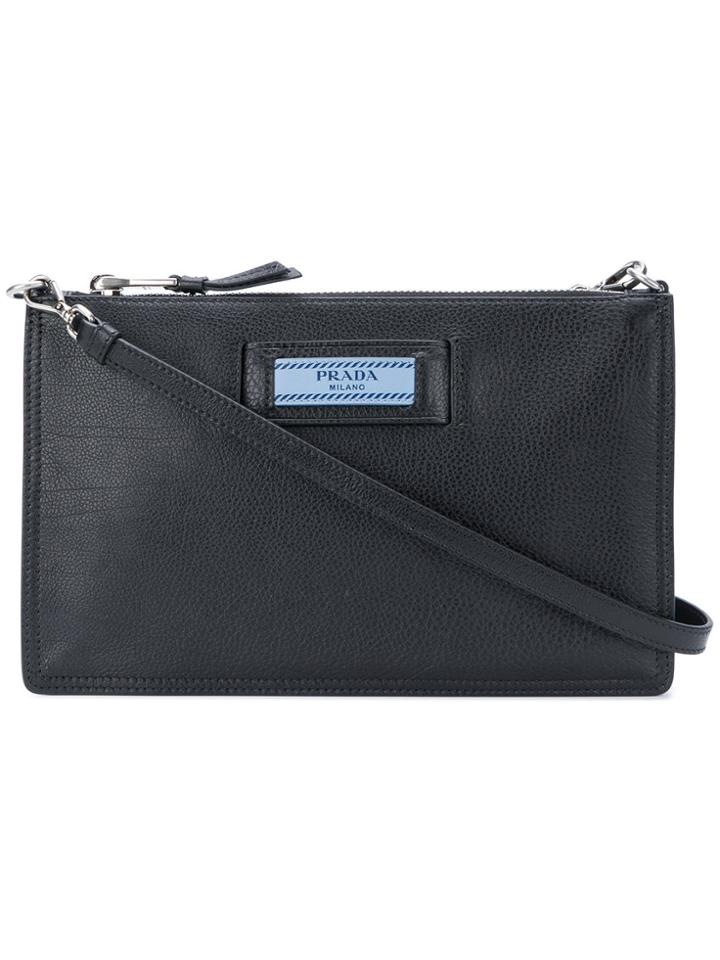 Prada Small Etiquette Shoulder Bag - Black