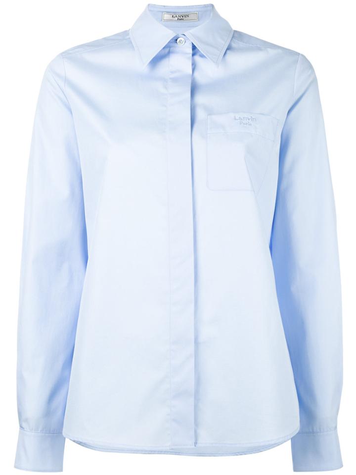 Lanvin Patch Pocket Shirt - Blue