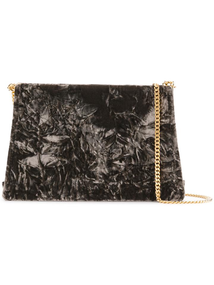 Maison Margiela Crushed Velvet Clutch - Brown