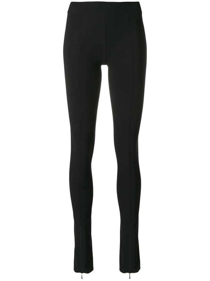 The Row Zip Detail Leggings - Black