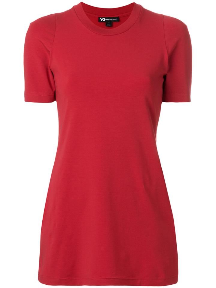 Y-3 Long-line T-shirt - Red