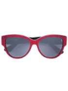 Saint Laurent - Monogram M3 Sunglasses - Women - Acetate - One Size, Red, Acetate