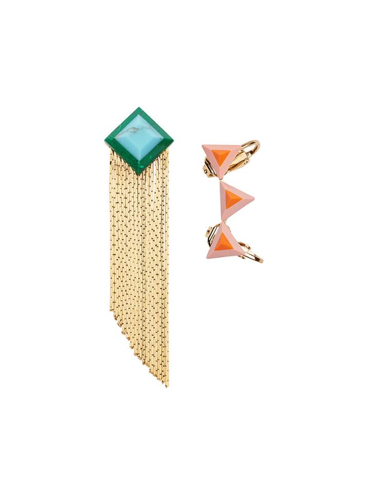 Fendi Rainbow Earring Set - Metallic